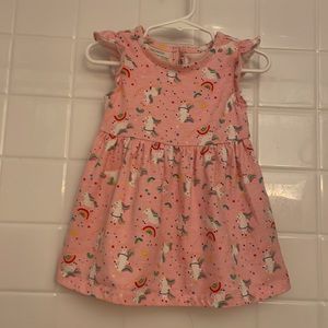 - Wonderkids Unicorn pink dress. Size 18M, ruffled sleeves. Magical dress